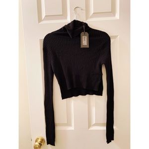 AllSaints Black Kowlo Roll Neck XS